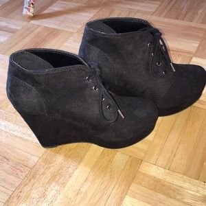 Black Suede Booties